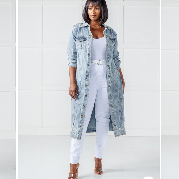 J Brooks Jackets & Blazers - Women’s Distressed Denim Jean Jacket Like New Condition